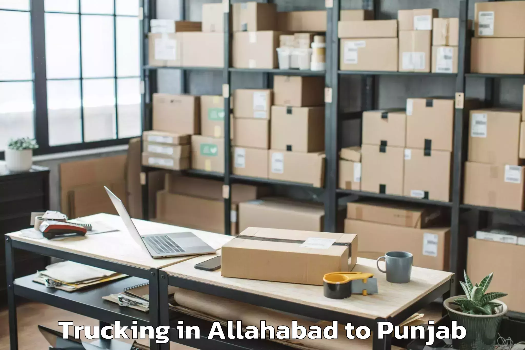 Top Allahabad to Chitkara University Punjab Pun Trucking Available